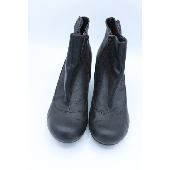 Mudd Y2K  'Aliso 6.5M Dark Brown Ankle Booties Side Zip Dark Academia Witchy - Picture 7 of 12